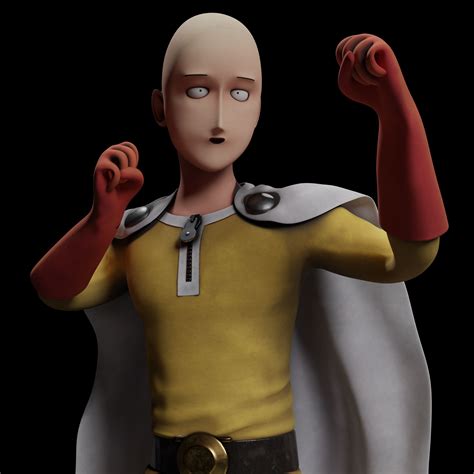 One Punch Man Saitama 3d Print Model 3d Model 3d Printable Cgtrader