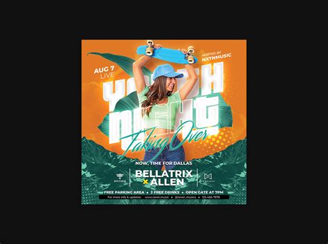 Urban Party Flyer Photoshop Template Behance