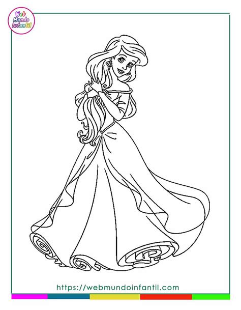 Dibujos Para Colorear De Princesas Disney Para Imprimir