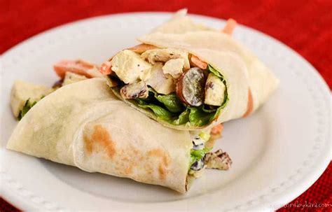 Easy Curry Chicken Salad Wrap Recipe Creations By Kara