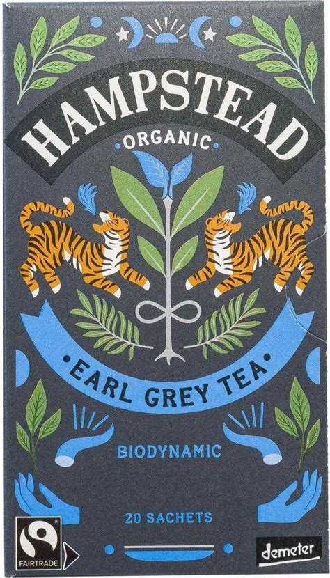 Earl Grey Organic Biodynamic Fairtrade Hampstead Tea 25pcs Pris