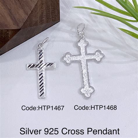 Silver 925 Cross Pendant Loket Perak Shopee Malaysia