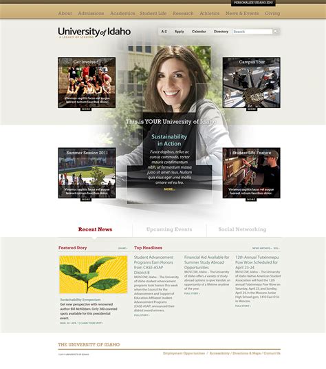 University of Idaho: Concept Design on Behance