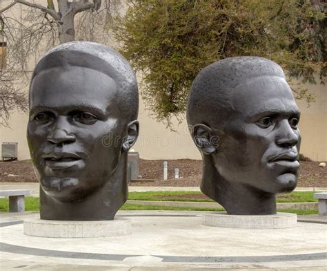 Jackie Robinson Statue In Journal Square Jersey City Nj Editorial