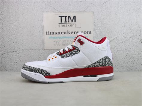 Air Jordan 3 Cardinal Red From Tim Sneakers Rsneakerreps