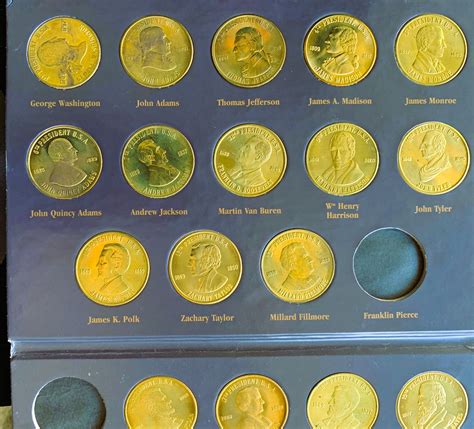 COIN HISTORY OF THE U S PRESIDENTS, 32 COINS IN A REALLY NICE ...