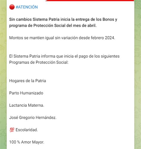 NUEVOS BONOS PATRIA 3 De Abril Revisa MONTOS OFICIALES Fechas De