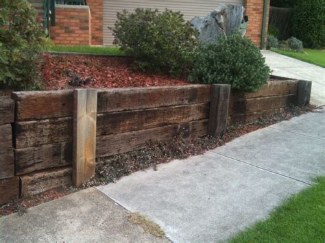 timber retaining wall – A New House