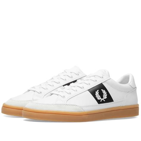 Fred Perry Deuce Leather Suede Sneaker White End