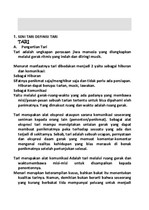 Doc Seni Tari Definisi Tari