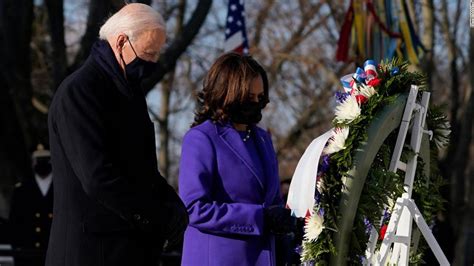 Watch Joe Biden And Kamala Harris Honor Fallen Soldiers At Arlington