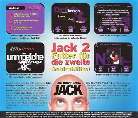 You Don T Know Jack Quiz Pack Cover Or Packaging Material Mobygames