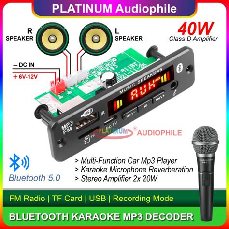 Jual Modul MP3 Amplifier Class D 40W Bluetooth Digital Karaoke