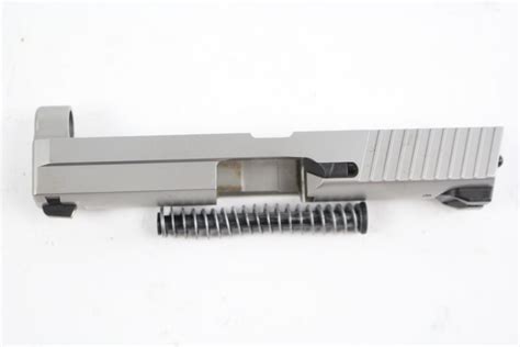 Sig Sauer P250 Gun Parts, Stainless Slide, Recoil Spring, And Sights, 3 Pieces | Property Room