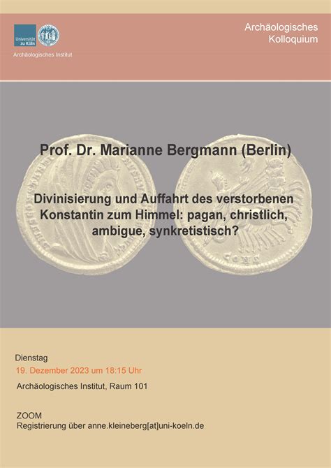 Archäologisches Kolloquium Marianne Bergmann Berlin