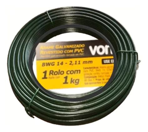 Kg Arame Galvanizado Revestido Pvc Verde Bwg Mm Mercadolivre