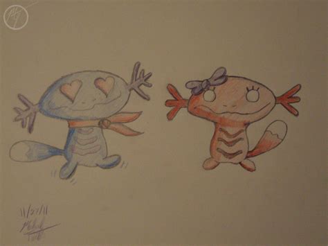 Wooper and Shiny Wooper by GreenFalcon13 on DeviantArt