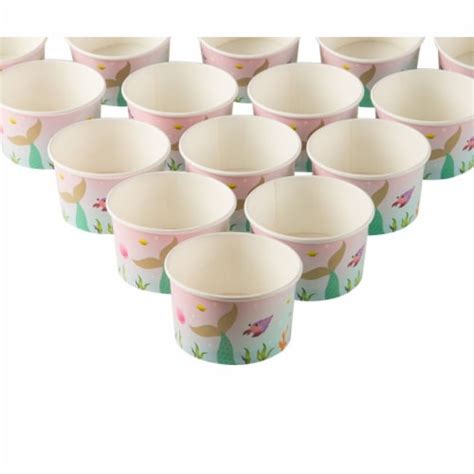 Ice Cream Sundae Cups Piece Disposable Paper Dessert Ice Cream