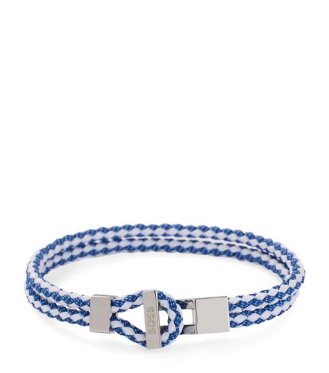 Boss Double Wrap Woven Cuff Bracelet Harrods Uk