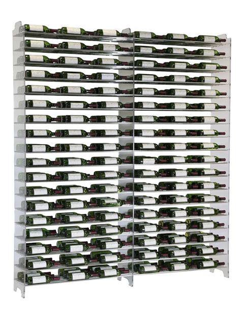 Evolution Wine Wall 45 Wall Mounted Metal Wine Rack Transitional Wine