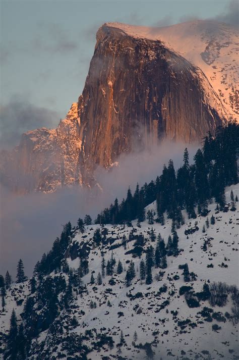 Winter Sunset On Half Dome Yosemite Ca Artofit