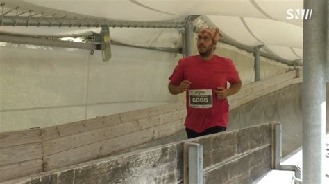 La Plagne Départ de la 6D Bob sur la piste de bobsleigh de la Plagne