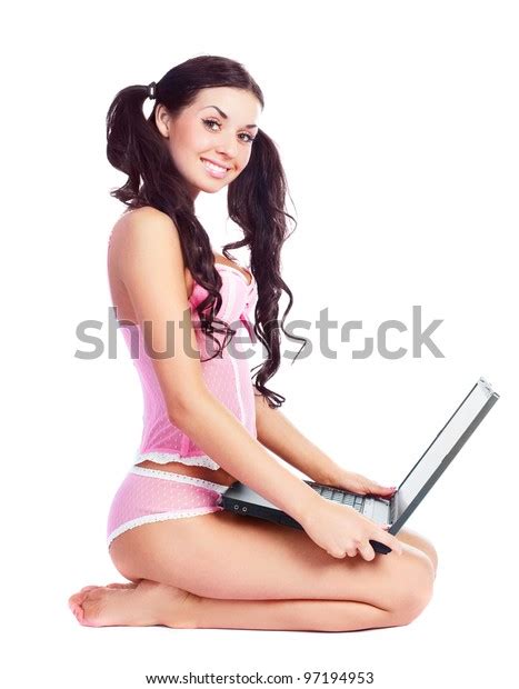 Studio Portrait Sexy Brunette Woman On Stock Photo Shutterstock