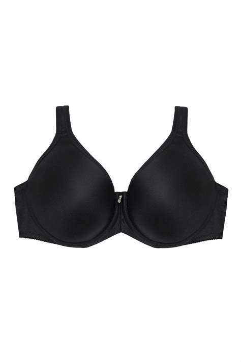 Fekete szivacsos melltartó flexibilis merevítővel Baci Lingerie