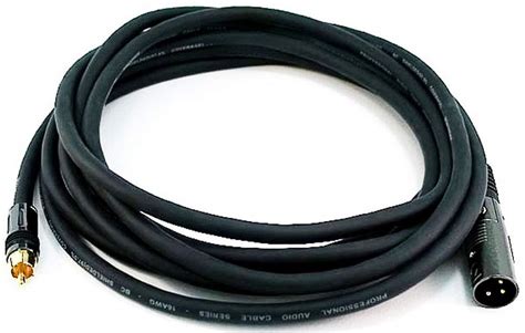 Buy Monoprice Xlr Male To Rca Male Cable Feet Black With