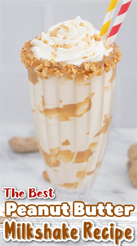 Easy Peanut Butter Milkshake Peanut Butter Shake Recipe Peanut