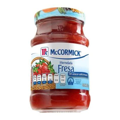 Mermelada de fresa McCormick sin azúcar 235 g Walmart