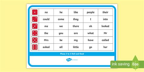 Phase 2 Tricky Words To Phase 5 Tricky Words Word Mat