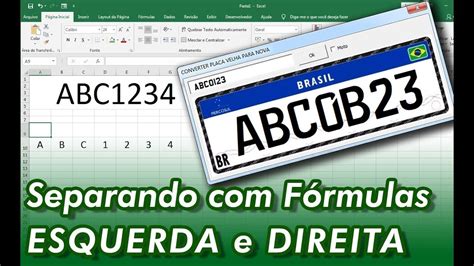 Excel Separando Valores As F Rmulas Esquerda E Direita Novas