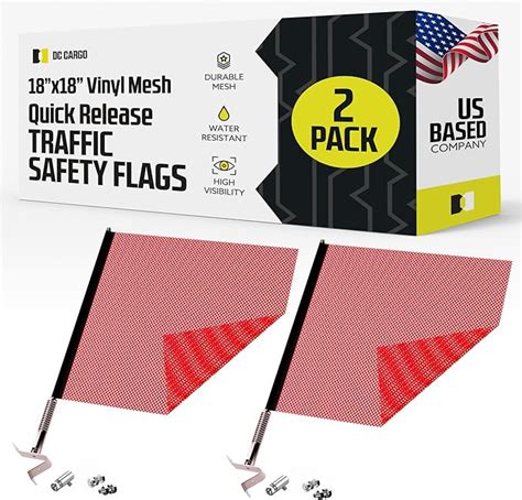 Amazon DC Cargo Quick Release Flag Mount Warning Flags For Truck