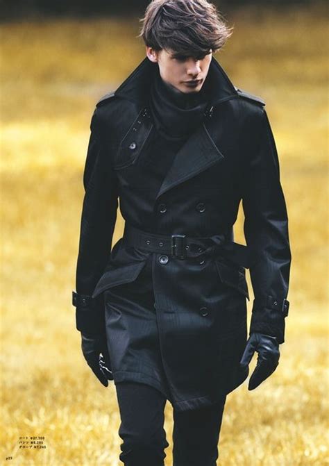 Picture Of A Black Trench Coat Is Classics For Any Man Its Timeless