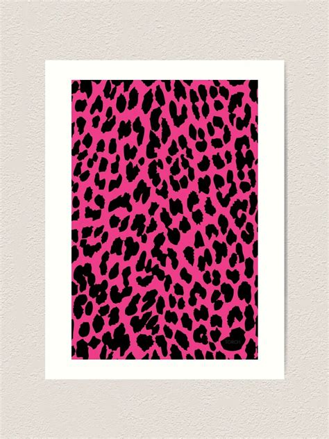 Hot Pink Leopard Print New 2020 Girly Chic Elegant Art Print By