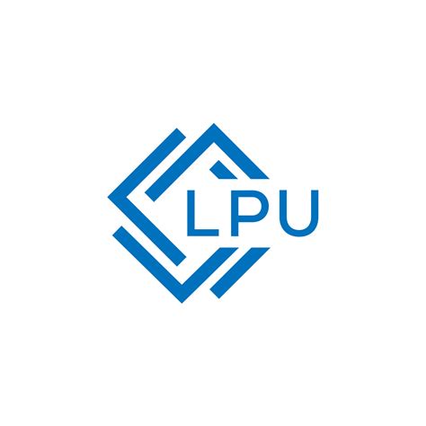 Lpu Letter Logo Design On White Background Lpu Creative Circle Letter