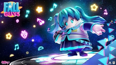 Fall Guys La Chanteuse Virtuelle Hatsune Miku Monte Sur La Sc Ne