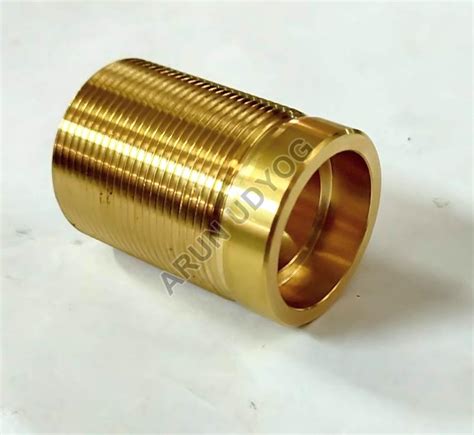 Round Polished Brass Threaded Bush Certification Isi Certified Pattern Plain At Rs 15