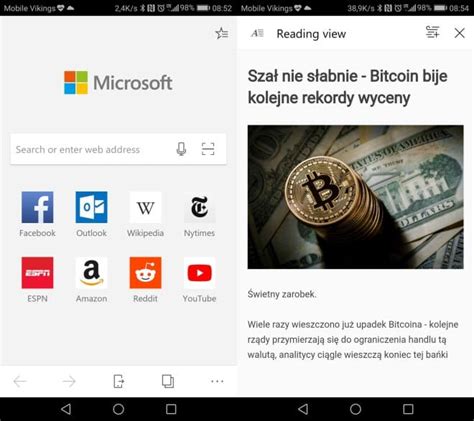 Przegl Darka Microsoft Edge Dost Pna Na Urz Dzenia Z Androidem