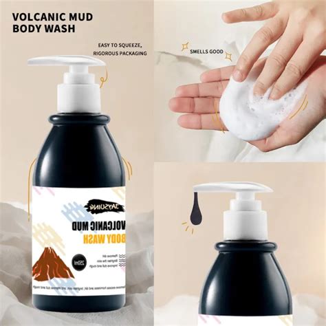 Volcanic Mud Shower Gel Whole Body Wash Fast Whitening Deep Skin Clean