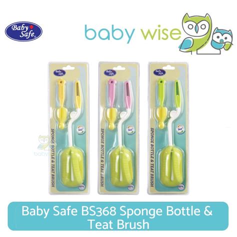 Jual Baby Safe BS368 Sponge Bottle Teat Brush Sikat Botol Bayi