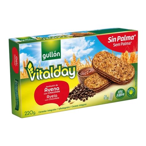 Galletas De Avena Rellenas De Crema De Chocolate Vitalday Gull N G