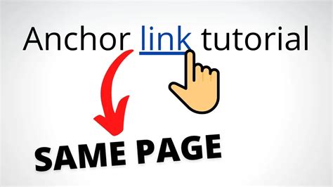 Creating Link To A Specific Part Of A Page Html Anchor Link