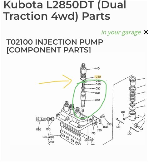 Inj Pump Leak Questions L2850 V1702DI OrangeTractorTalks