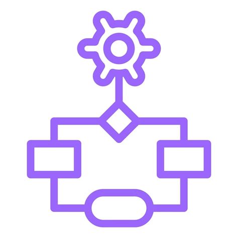 Premium Vector Vector Design Workflow Icon Style