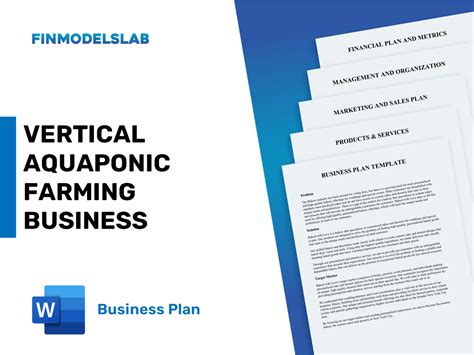 Vertical Aquaponic Farming Business Business Plan 2025 Finmodelslab