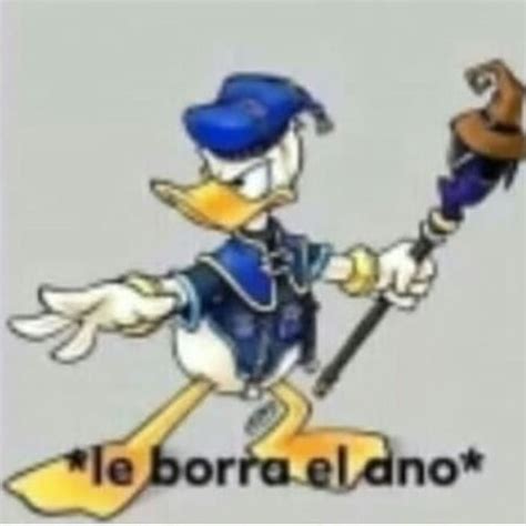 An Image Of A Cartoon Duck Holding A Broom And Wearing A Blue Hat With