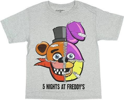 Five Nights At Freddys Split Face Boys Youth T Shirt Licensed Medium Amazonca Books