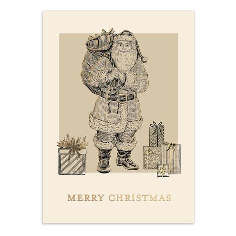 Holiday Santa Claus Boxed Holiday Cards - Punch Studio